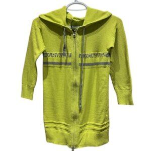 Armani Exchange lime green zip up hoodie jacket size S